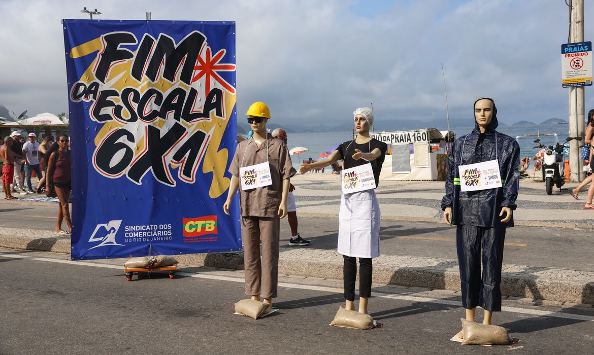 que tempo não é um benefício. É um direito.”, a campanha pelo fim da escala 6x1