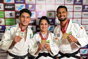 Schimidt. Depois de vencer três lutas, ele chegou a sua primeira final internaci