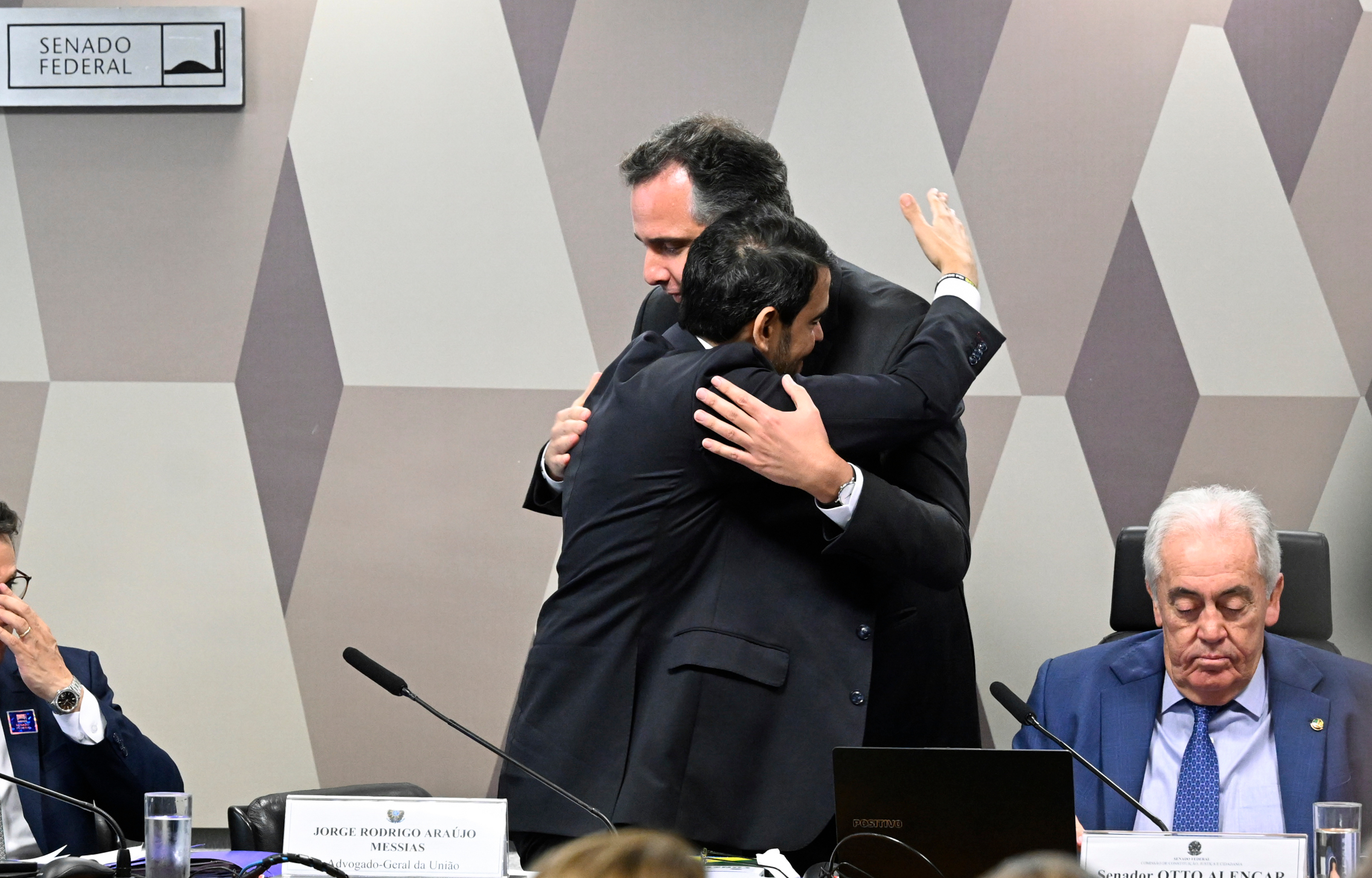 Rodrigo Pacheco na sabatina de Jorge Messias ao STF