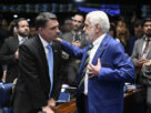 BA), ambos são citados no caso Master. (Foto: Carlos Moura/Agência Senado
