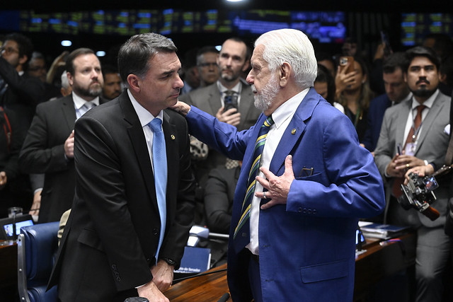 BA), ambos são citados no caso Master. (Foto: Carlos Moura/Agência Senado