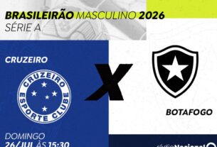 Cruzeiro e Botafogo: Rádio Nacional transmite confronto decisivo do Brasileirão