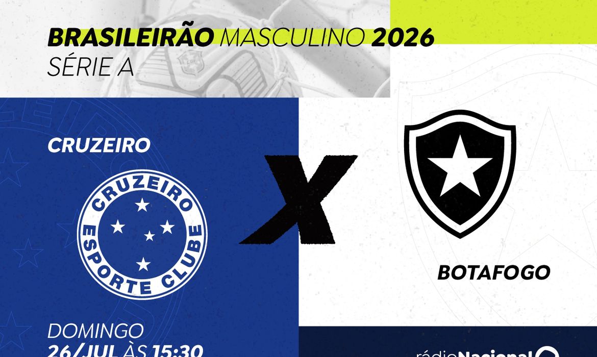 Cruzeiro e Botafogo: Rádio Nacional transmite confronto decisivo do Brasileirão