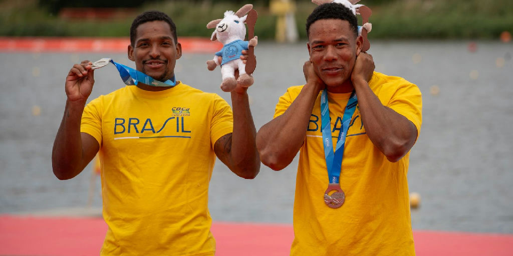 Brasil fecha Mundial de Canoagem com oito medalhas após prata de Jacky Godmann e Gabriel Nascimento