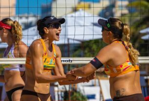 Carol e Rebecca, líderes do ranking, avançam à final do Circuito Mundial de vôlei de praia