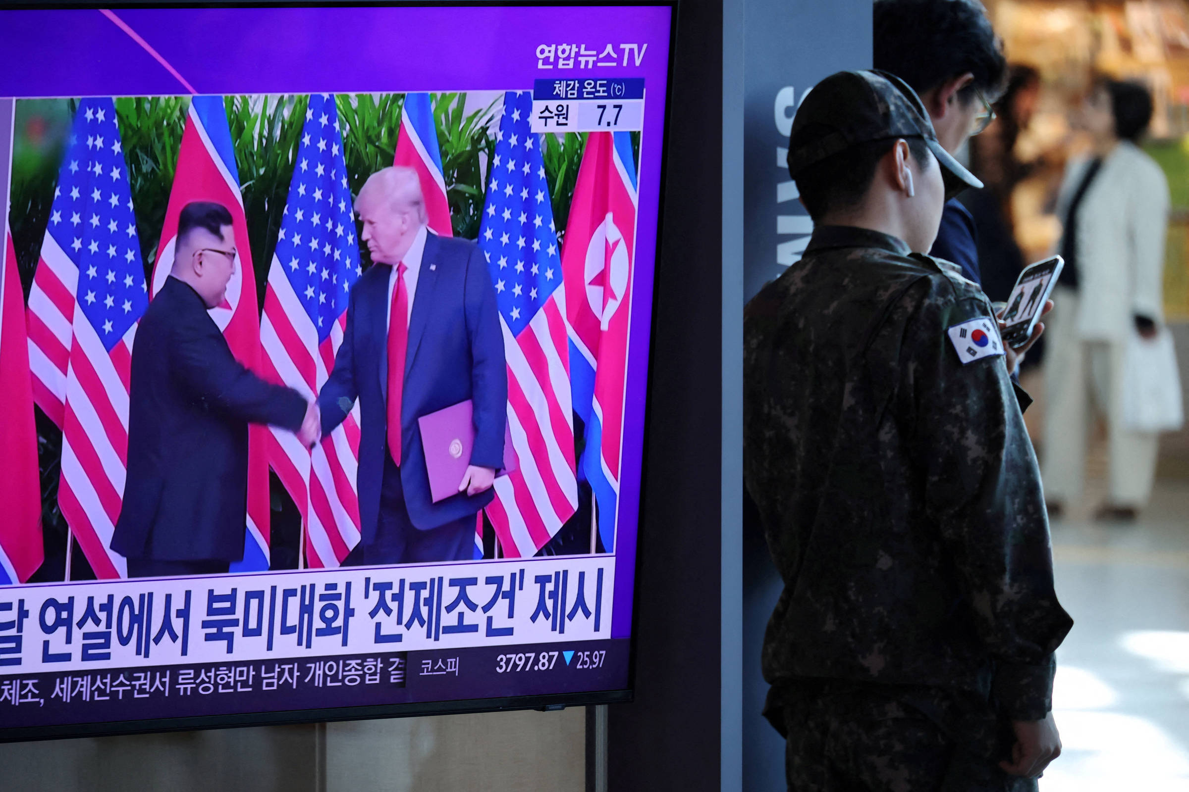 Decisão de Trump reduz exercícios militares com Coreia do Sul em gesto à Pyongyang
