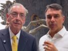 Eduardo Cunha, ex-presidente da Câmara, recebe apoio de Flávio Bolsonaro em vídeo