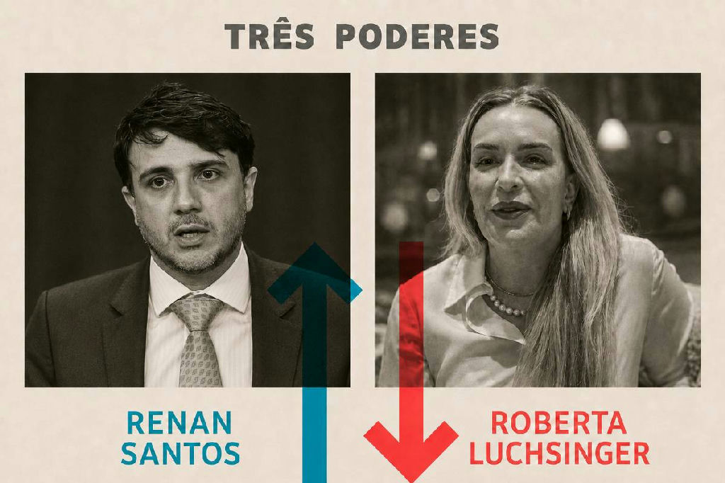 Renan Santos ganha destaque no cenário político enquanto Roberta Luchsinger enfrenta desgaste