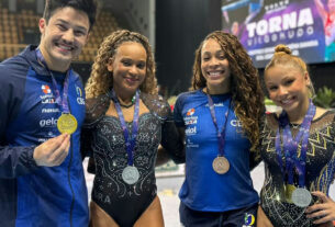 Ginástica brasileira finaliza Copa da Hungria com seis pódios, cinco deles no último dia