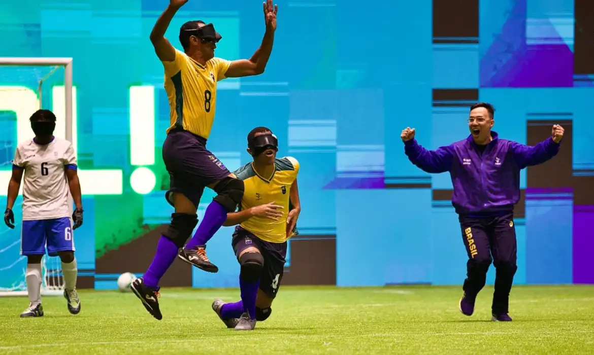 Seleção brasileira de futebol de cegos conquista o heptacampeonato invicto em São Paulo