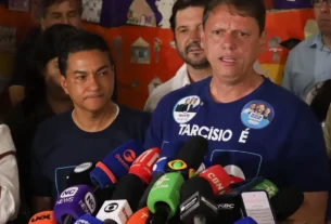 Com 62,8% dos votos, Tarcísio garante reeleição em SP e foca em acelerar obras no novo mandato