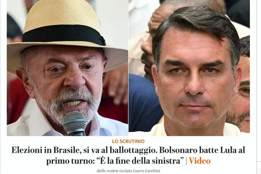 Imprensa global repercute avanço da direita brasileira e desafio de Flávio Bolsonaro a Lula